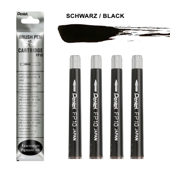 Pentel Pocket Brush - refill - black